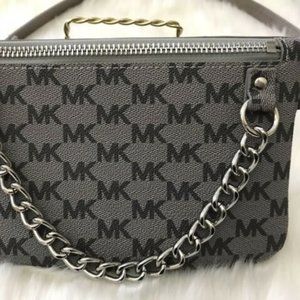 NWT Michael Kors Fanny Pack Belt - Grey - MK Logo